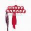 Wholesale Velvet Scarf Necktie Closet Hanger Holder Shelf 11 Rings With Hooks 3-Pack