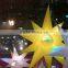 battery operated wedding party night club bar decoration glowing hanging light up led lighted inflatable star with 16 angles