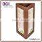 triangle stand table tent conrner and cafe menu cover