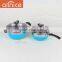 Normal design colorful 2016 hot selling stainless steel cookware couscous steamer pot