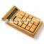 Ecofriendly Nature Bamboo Wood Solar Powered 12 Digits Calculator