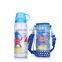 2015 hot selling children vacuum flask with waterproof cloth and 2 cups