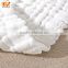 gaoyang bailixin cotton gauze Honeycomb texture white blanket