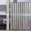 Polyester fabrics luxury shower curtains with grid printed pattern