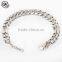 Wholesale stainless steel girls rose gold thin fancy chain bracelet for girls