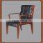 Wood frame leather seat office meeting room chairs