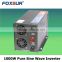 Foxsur 1000W High frequency 24V DC TO 110V Pure Sine Wave Inverter with inbuilt battery and charger