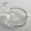 round glass ashtray with logo and color