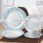 AB grade round shape white porcelain dinner set 20 pcs with decal