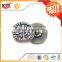 16mm round custom grey rubber metal snap button