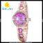 WJ-5219 personality Geneva shell face charming colorful plastic and alloy strap girls bracelet watch