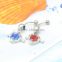 heart and arrow dangling navel stud navel belly ring body piercing jewelry with zircon