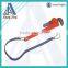 Fashion design hook loop PU logo carabiner tool lanyard two hooks lanyard