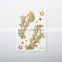 Easy decorating phone sticker 24k gold plating mobile phone sticker