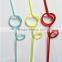 Colored art party dinking straws for party decoration