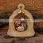 Bell-shaped nativity house religious figurines