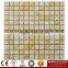 IMARK Mixed Granite Marble Stone ,Gold Marble and Travertine Marble Stone Mosaic Tile Backsplash Tile (IVM7-037)