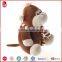 Custom OEM Soft Sitting Plush Monkey Toy With Scarf China Factory