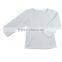 New Style Baby Girls Long Sleeve T shirt Fancy Solid Sleeve Ruffle T shirt For Girls Top Sale Cotton T shirt Child Blank