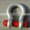 drop forged hardware alloy steel/carbon steel G2130 omega shape shackle(carbon steel)