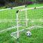 W2m*H1.45m*D100mm white polyester knotless rebound soccer goal net, 4 inches mesh with 420D oxford fabric binding