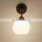 Study bedroom berth lamp corridor hallway Nordic lens headlight ancient American country single head lighting