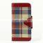 Colorfull Cloth Material Protective Wallet Case For IPhone 6s/6s Plus