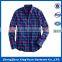 Custom mens long sleeve cotton printing plaid shirts with long sleeve