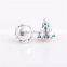 Christmas Green Spruce Silver Charms Wholesale