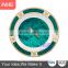 high quality 8" rim plate with design-green edge, sublimation, dinner plate