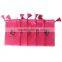 Pink Virgin Hair Bag with Drawstring, Packaging Bag, Drawstring Bags