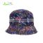 wholesale/ contton twill customize floral design printed fisherman cap/bucket cap