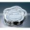 Flower shape crystal ashtray