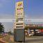 Gas station outdoor led pylon sign for price display