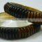 Brass & Resin fashion bangles/Fancy resin bangle set /resin expandable bangle/Clear Gold type brass & resin bangles