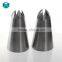 304 Stainless Steel Cake Tips Seamless 6 Or 8 Tooth Crowded Spot-billed Cake Icing Nozzles
