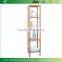 Bamboo Bathroom Tower 5-Shelf Towel Storage Standing Rack Shelving