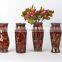 cheap colors home decoration different type glass vase in zibo