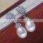 Freshwater real pearl earring AAA drop 8-9mm women pearl earring jewel