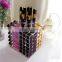 Spinning Lipstick Tower Premium Acrylic Rotating Lipgloss Holder Makeup Organizer 81 Slot Vitreous Cosmetic Storage Box Solution