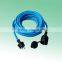 GS approval waterproof extension leads with IP44 germany plug and socket