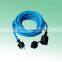 VDE certification euro waterproof rubber thread extension cord