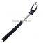 portable mobile remote wire selfie stick NO need bluetooth No need charger extended