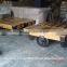 Metal Wood COFFEE TABLE, INDUSTRIAL Vintage Wheels furniture Coffee TABLE,