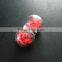 16mm round glass bottle dome with red flower vial pendant wish charm DIY jewelry supplies 1820266