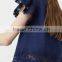 Embroidery Pull Sleeve Plain Crop Tops Wholesale, Korean ladies tops