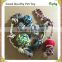 2016 best selling dog rope toy christmas color cotton rope