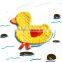 Factory wholesale double sided soft texture dot duck ribbon blanket
