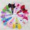 Bobby Pin with Bow for Girls Hair Clips Children Hair Accessories Girls Bobby Pin with Flowers 10colors IN STOCK