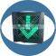 single face red fork green arrow traffic light